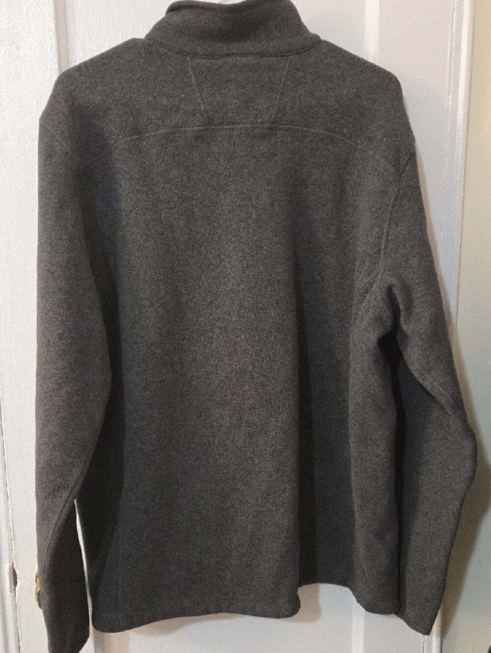 The North Face Men's Fleece Half-Zip Pullover Charcoal Gray XL